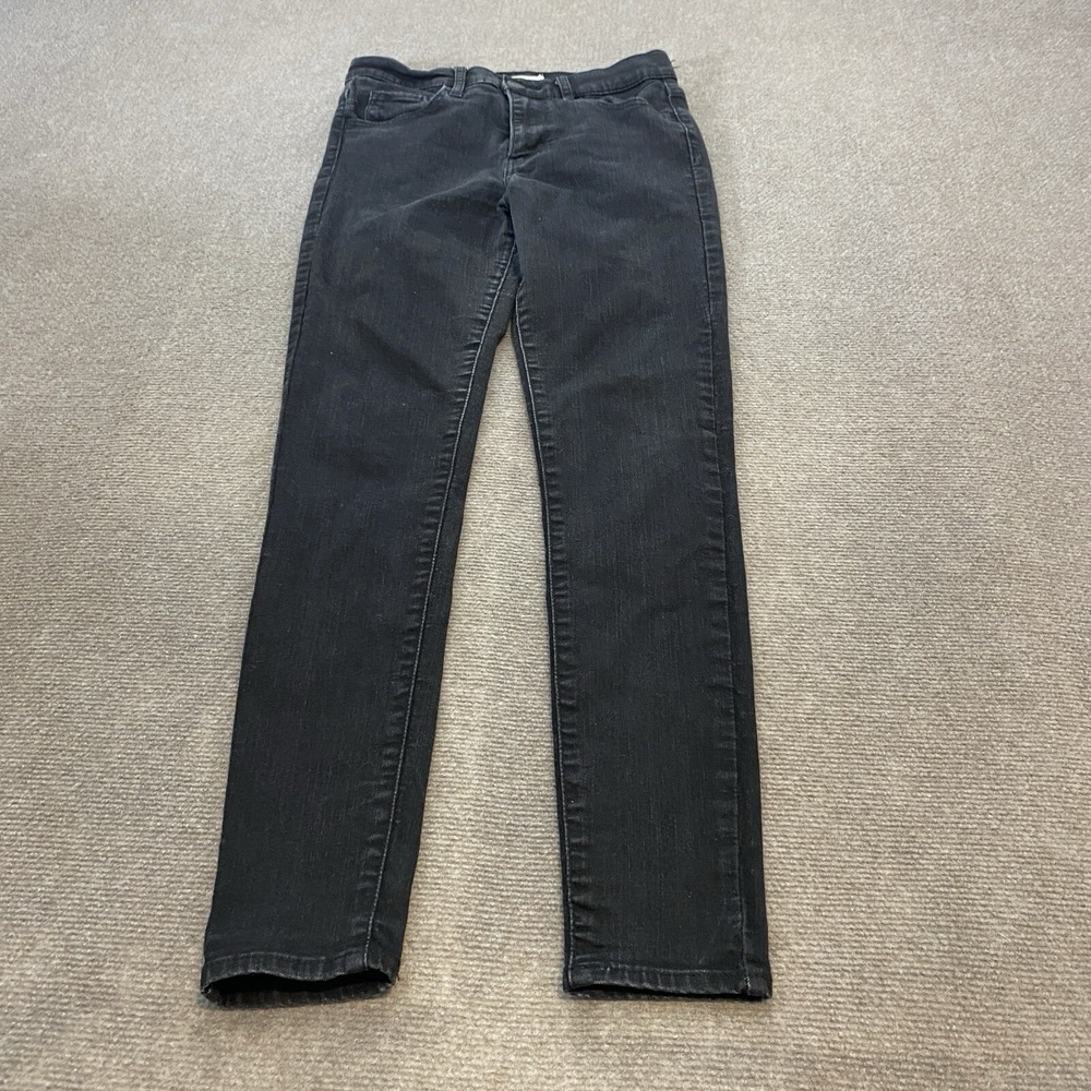 Levi's 720 High Rise Super Skinny Jeans Black Stretch Denim‎ Women's Size 29x29